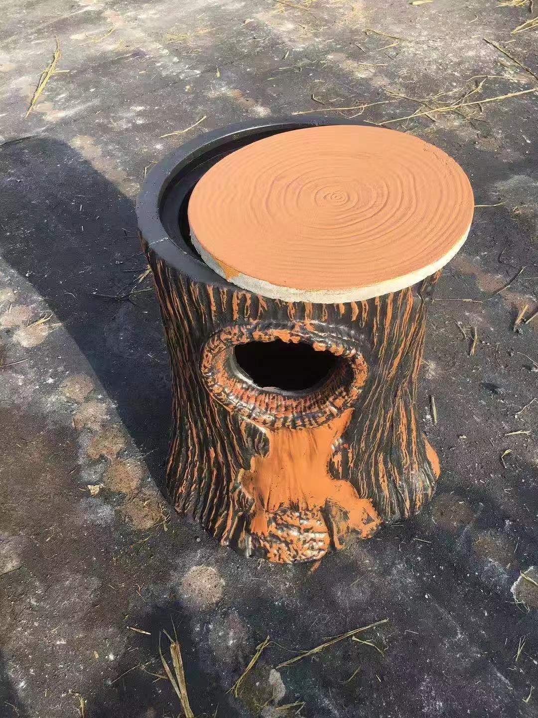 仿木垃圾桶的生产制作