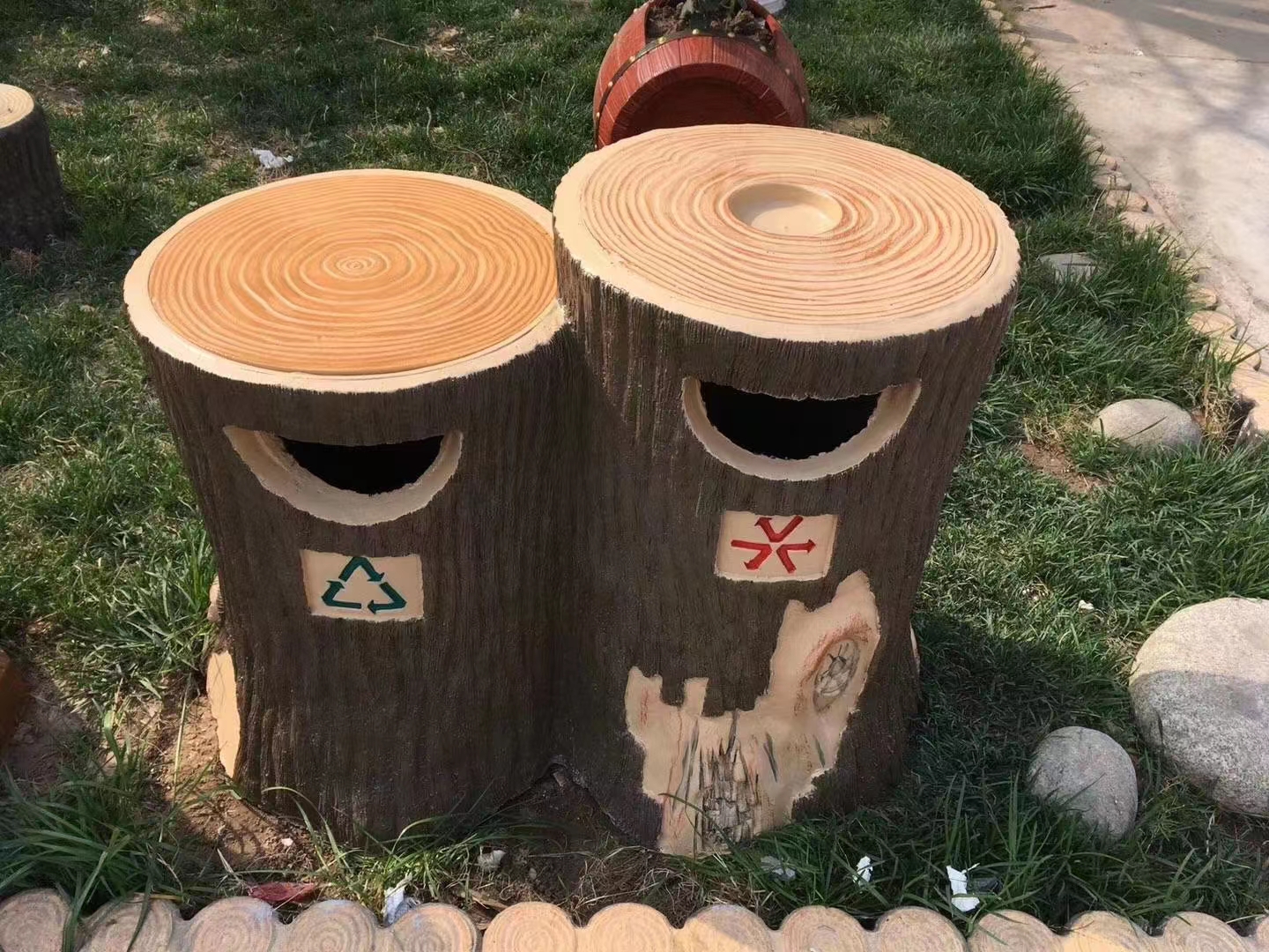 山东仿木垃圾桶